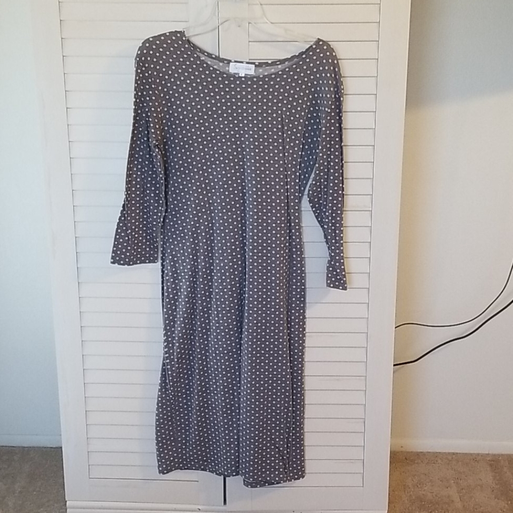 Calf length dress